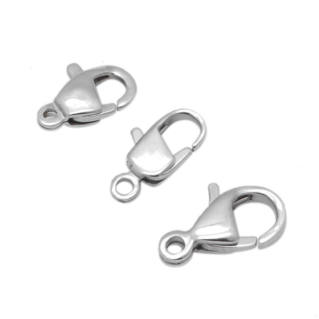 10mm 11mm 12mm Stainless Steel Lobster Clasp Stainless Steel Buckle