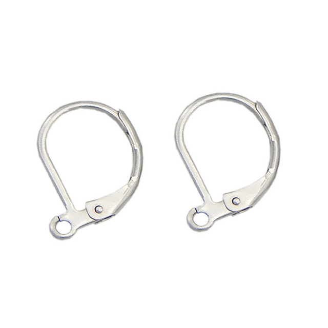 Stainless Steel Gold /Silver French Earring Hooks Wire Ear Clasps Settings Base for DIY Jewelry Making