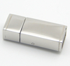 Factory Direct Negotiable Price 8X4mm Thick Flat Hole 304 Stainless Steel Clasps Flat Leather