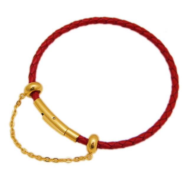 Stainless Steel Chain Rubber Ring Positioning Beads with Rubber Ring for DIY Bracelet