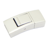 8X3mm European Personalized High Polish Stainless Steel Snap Clasps Findings for Flat Leather Cord