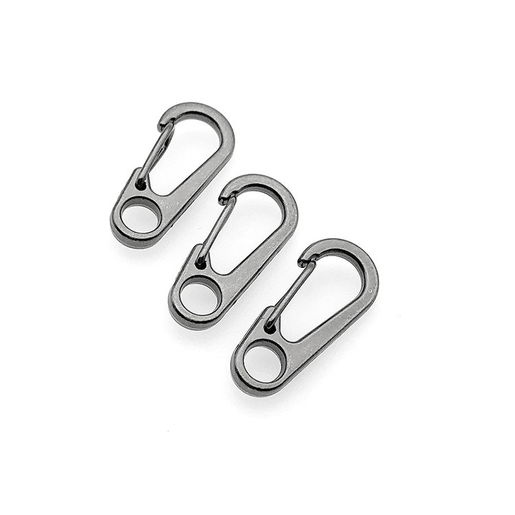 Spring Carabiner Clasp Paracord Clip Snap Hook Buckle for Purse, ID Card, Flag Pole, Zipper Pull, Key Chain