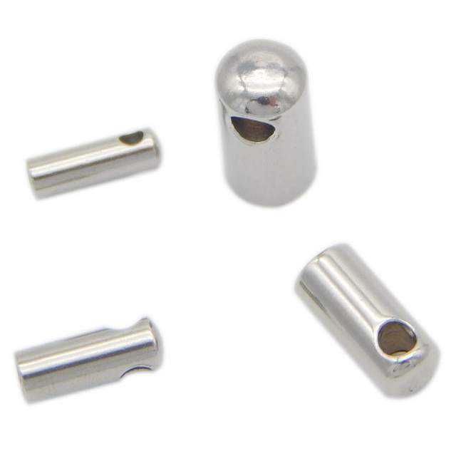 Free Sample Fashion Round Small Piece 1mm 1.2mm 1.6mm Stainless Steel End Bead Caps Jewelry Accessories and Components