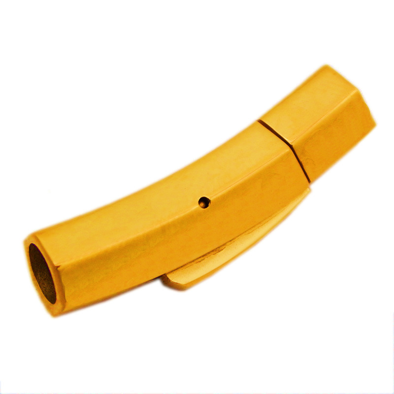 Accept Laser Printing DIY Logo 316 Stainless Steel Push Snap Button Rectangle Clasp for Leather Cord Bracelet Jewelry Findings