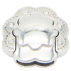 Flower Design Decoration Multi Strands 14.5X2.2mm Flat Leather Stainless Steel Jewellery Clasps