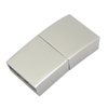 Matt Polish Stainless Steel Watch Clasp Buckle with Hole 13X3.5mm for Braid Leather