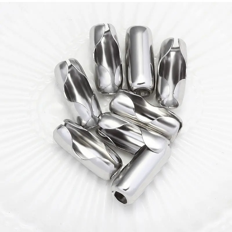 Wholesale 20PCS/Bag Stainless Steel Gold Silver Ball Chain Clasp Connector Fits 6mm Ball Bead Chain