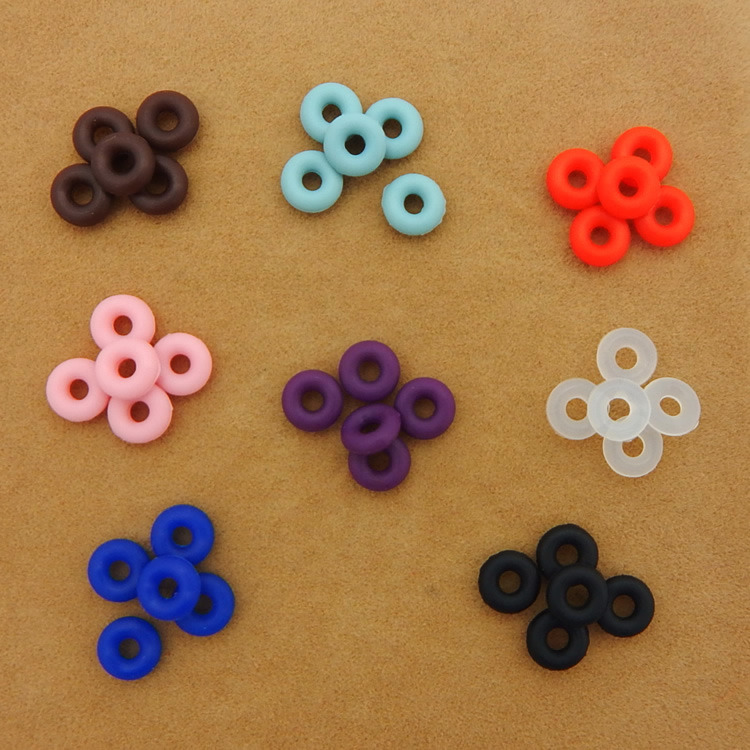 Rubber Stopper Spacer O Rings Jewelry Findings Making End Clasp Beads Gasket for Bracelet Necklace DIY Handmade Craft