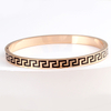 Jewelry Lovers Gift Engraved Great Wall Bracelet Stainless Steel Enamel Titanium Bangle