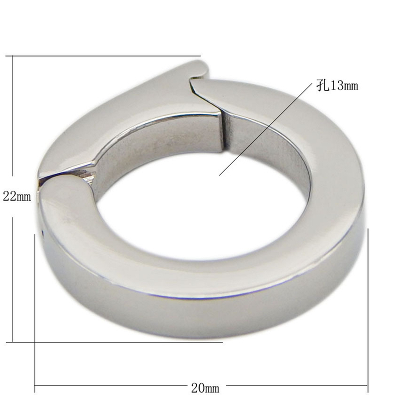Stainless Steel Clasp DIY Bracelet Pendant Circular Clasp for Jewelry Making Accessories