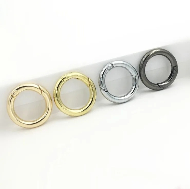 Promotional Items Bag Hardware Accessories Spring Snap Hook Gate O Ring Rose Gold Open Metal Ring Buckle