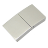 Wholesale China Jewelry Finding 14.5X3mm Shiny Surface 316L Stainless Steel Wide Leather Bracelet Cuff Clasp