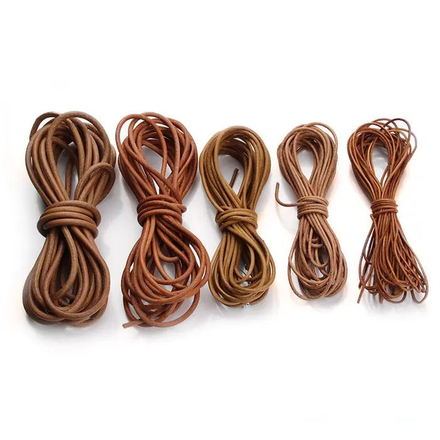 Natural Leather Cords 1mm/1.5mm/2mm/2.5mm/3mm/4mm/5mm Genuine Leather Straps