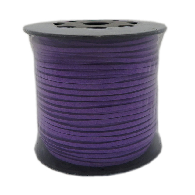 25 Colors for Option Dark Purple Faux Suede Leather Cord Velvet String Assorted Colors 3mm