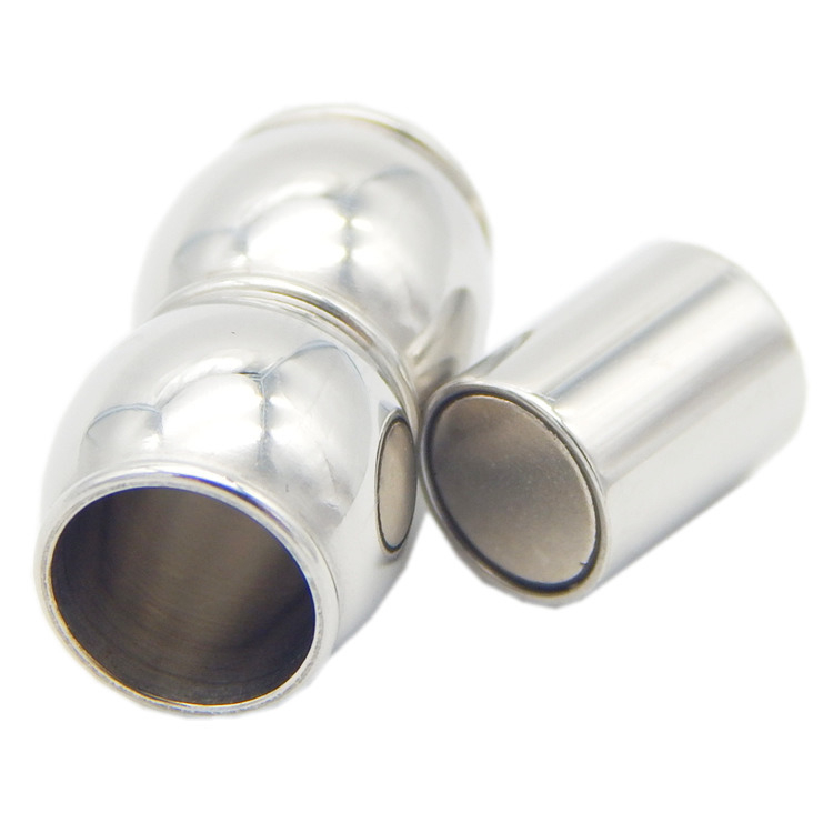 4mm 5mm 6mm Stainless Steel Magnetic Clasp Connector for Jewelry Making