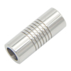 Leather Lace Holder Straight Stainless Steel Jewellery Clasps with Stripes Fits 2/3/4/5/6/7/8 mm Leather Cord