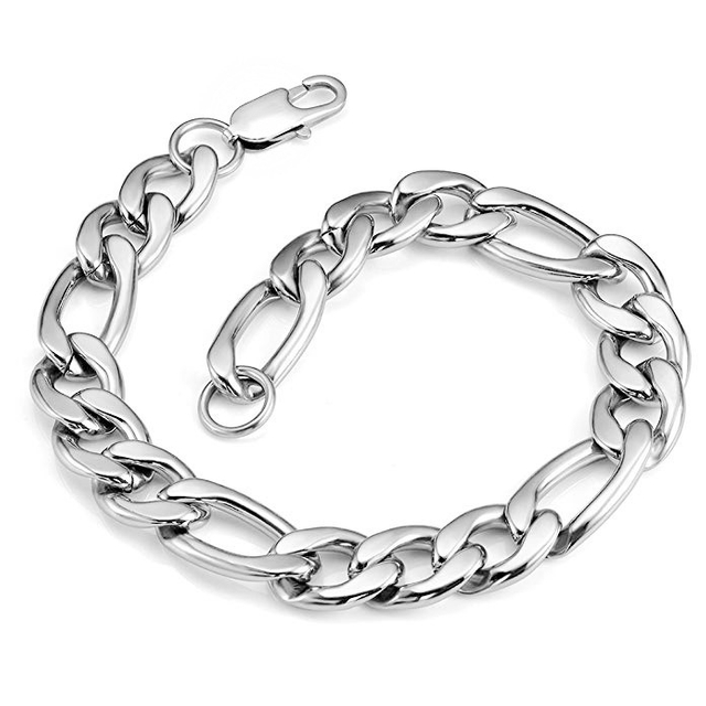 Hip-Hop Gold Titanium Steel 3: 1nk Chain Men′s Bracelet