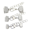 6X6.5mm/8.5X9mm/8X13mm/9.5X15mm Gold & Silver Stainless Steel Clasp Lobster Cord End Extender Chain Findings Crimp