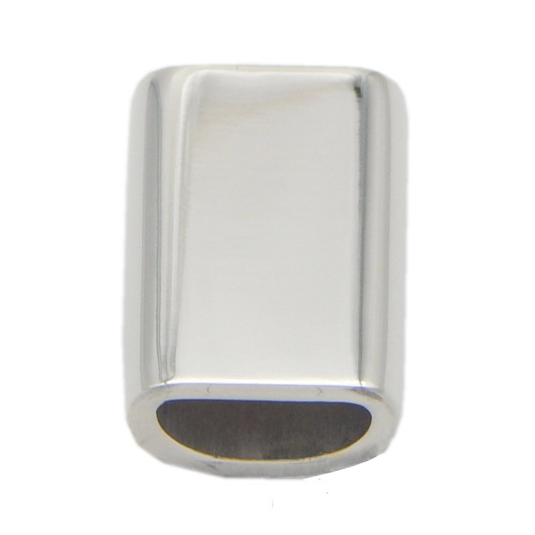 Hole Size 9.3X4.8mm Stainless Steel Clasp Shiny Magnetic Buckle for Leather Bracelet