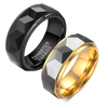 Black Gold Plated Wedding Band Tungsten Carbide Rings for Men