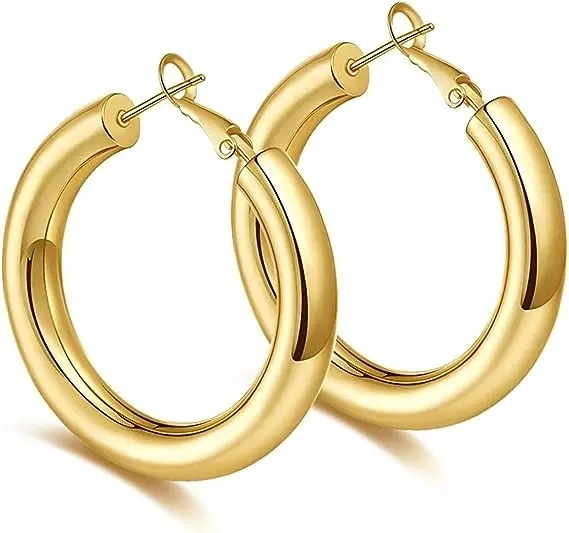 Minimalist Fashion Jewelry Custom Copper Hoop Earrings Women Earrings Hoops