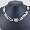 Hot Sale Hip Hop Gold Silver 12 mm Cuban Link Chain Necklace Jewelry