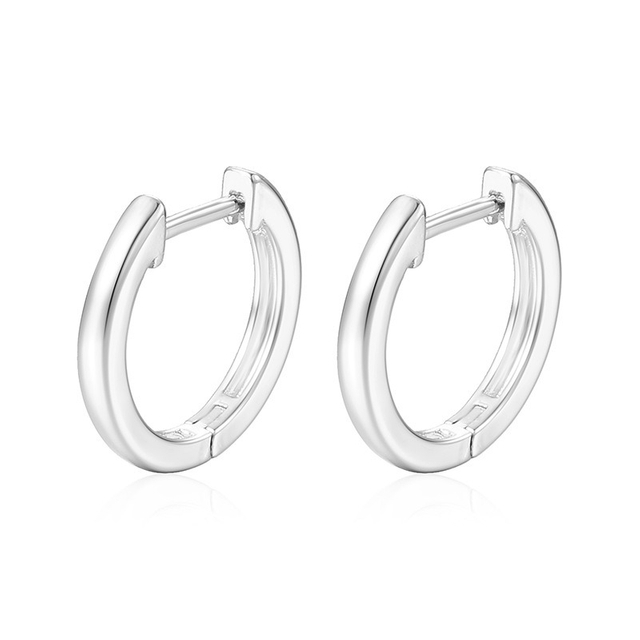 High End 18K Gold Plated Earrings Hoop Cuff Huggie Earrings Jewelry Women Men