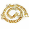 Custom Ice out Cuban Link Chain Butterfly Charms Necklace Jewelry