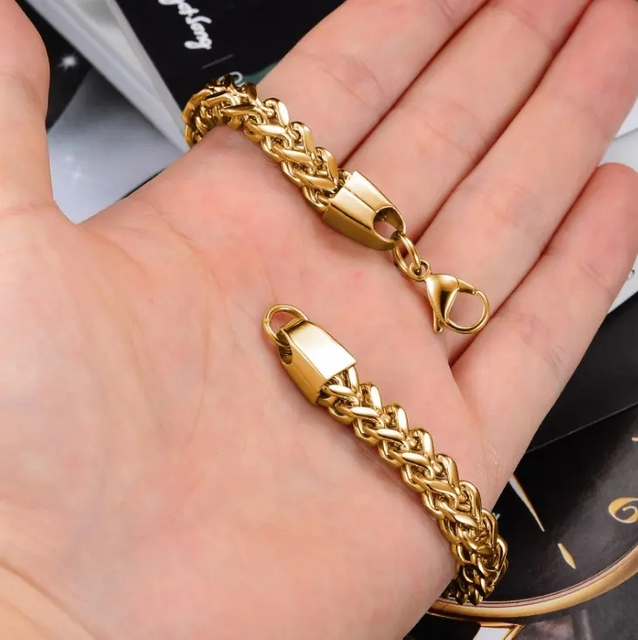 Luxury Stainless Steel Silver Color Hip Hop Fashion Bracelet for Boys/Men