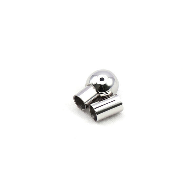 3.0mm 4.0mm 5.0mm 6.0mm 8.0mm Stainless Steel Magnetic Clasp Middle Round Bead Magnetic Clasp for Leather Bracelet and Necklace