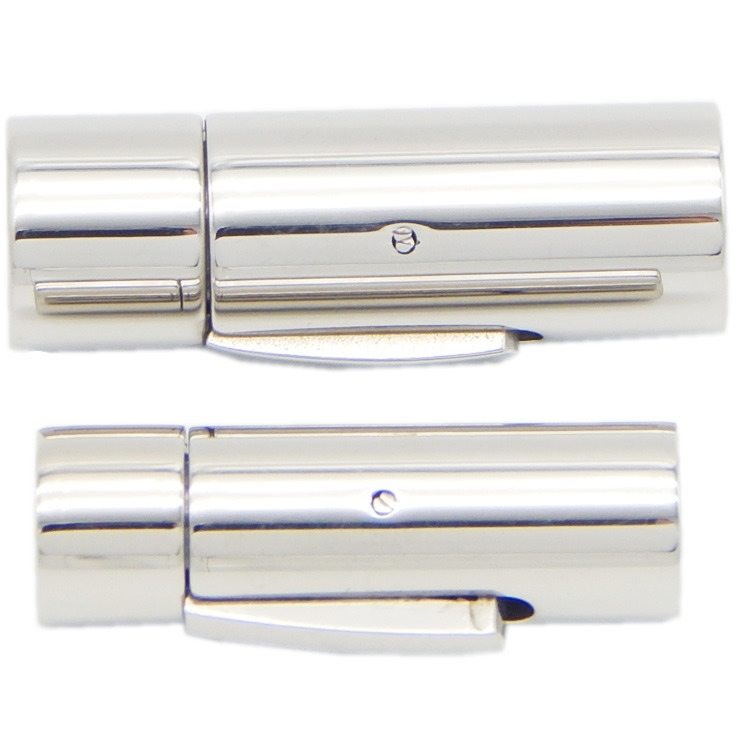 Jewelry Findings 6mm 7mm 8mm Straight 304 Stainless Steel Press Button Clasps