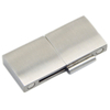 Wholesale China Jewelry Finding 14.5X3mm Shiny Surface 316L Stainless Steel Wide Leather Bracelet Cuff Clasp