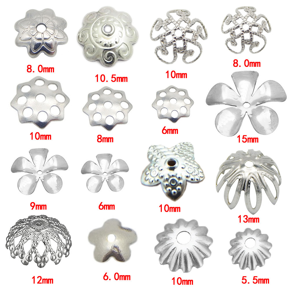 DIY Jewelry Accessories Supply Stainless Steel Pearl Receptacle Pearl Cap Holder Beaded Holder Hollow Cap Holder