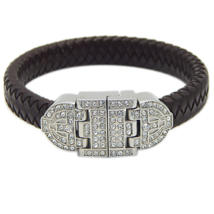 Promotion Sale 13X6mm Pave Rhinestones Clasp 316L Stainless Steel Material Jewelry