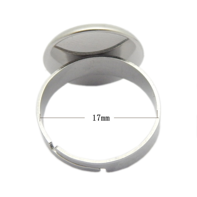 Wholesale Adjustable Stainless Steel Ring Base Blanks Jewelry Making