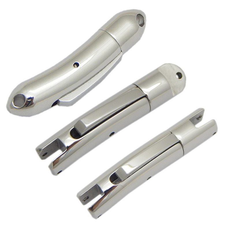 Three Styles Stainless Steel Snap Fastener Clasps for Leather Rope