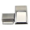 Inner Diameter 10X3.5mm Tiny Stainless Steel End Hook Snap Button Clasp for Flat Leather Cord
