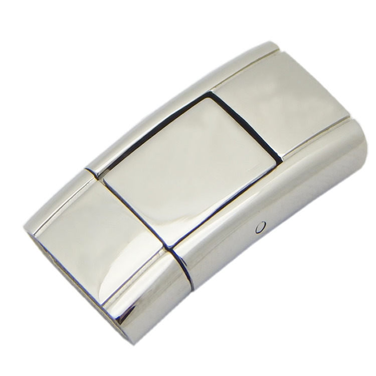 Inner Diameter 10X3.5mm Tiny Stainless Steel End Hook Snap Button Clasp for Flat Leather Cord