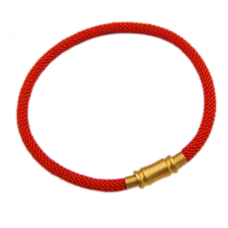 Gold Colors 3mm Stainless Steel Bamboo Joint Bracelet Clasp for Leather Rope DIY Accessories
