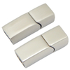 Double Inner Hole 3mm 4mm Stainless Steel Magnetic Clasps for Leather Rope