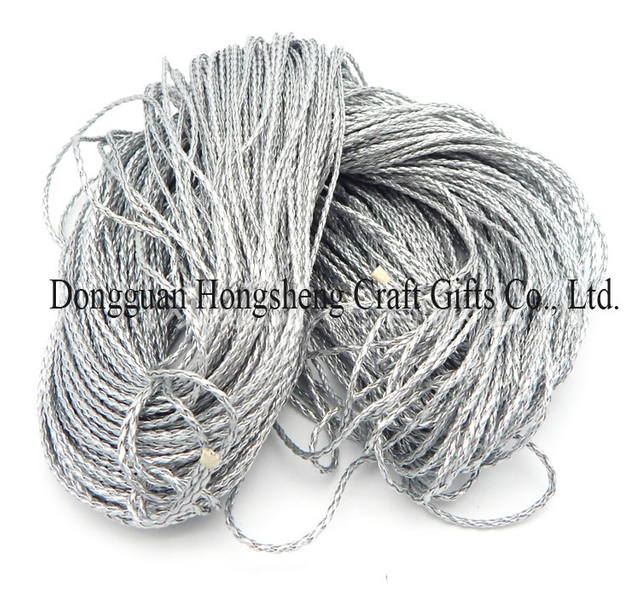 Gold Silver 3mm 4mm Braided Leather Cord for Bracelet Necklace