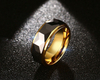 Black Gold Plated Wedding Band Tungsten Carbide Rings for Men