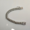Hip Hop 18K Gold Hipste Diamond-Encrusted Cuban Link Chain Bracelet
