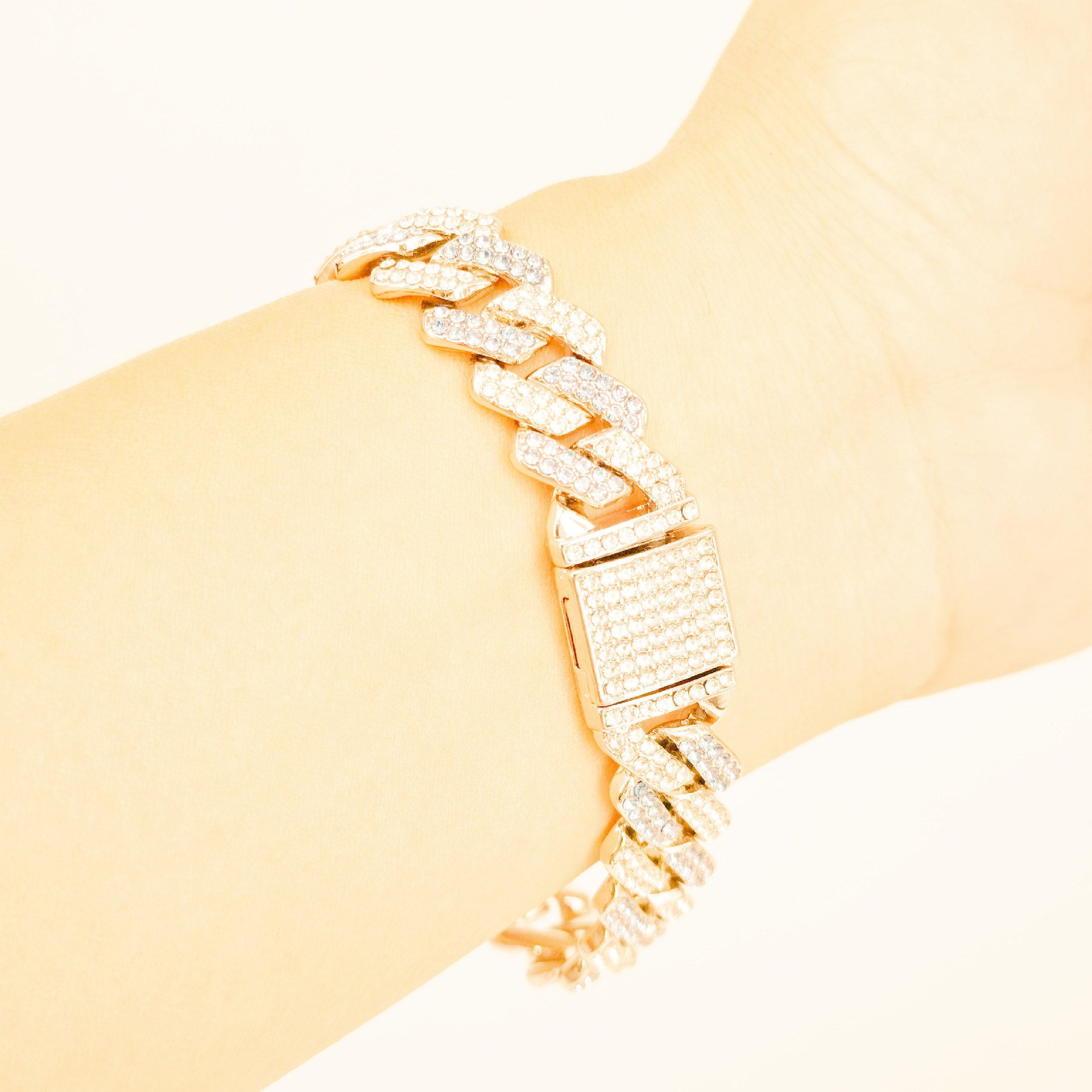 14mm Cuban Link Chain Necklaces Jewelry Bracelet Hip Hop Necklace