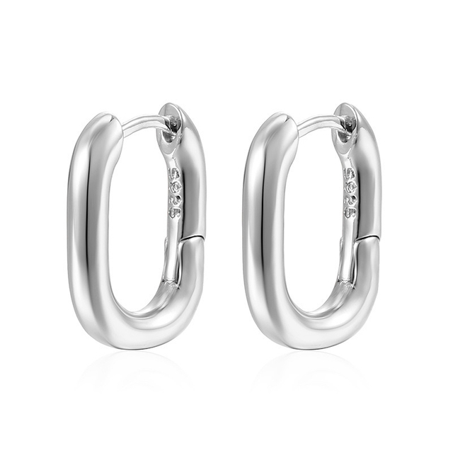 Fashion Gold Plated Copper Earrings Women O Shape Classic Hoop Earrings