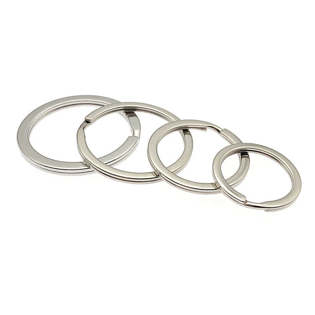 Keyring Split Ring 25mm 30mm 28mm Multi Size Stainless Good Quality Key Ring for Keychain Making Parts DIY Accessories