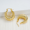 Luxury High Quality Vintage Copper Gold Color Plated Water Droop Earrings for Women Jewelry Gift Non-Fadding