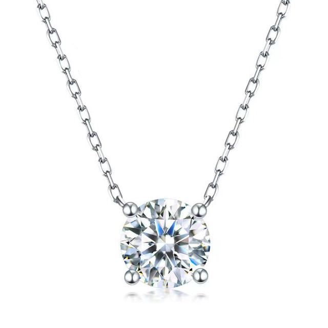 AAA+ Cubic Zirconia Diamond Moissanite Stainless Steel Necklaces 18K Gold Waterproof Jewelry