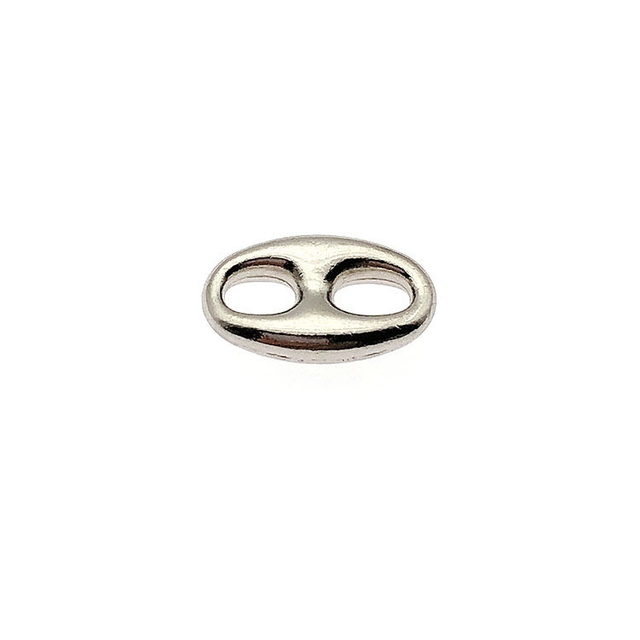 14*9mm Double Holes Zinc Alloy Glass Shape Eye Snap Hook