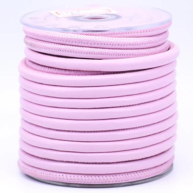 Wholesale Stitched Round Leather Cord Faux or Genuine Sheepskin Leather Stitched Cord